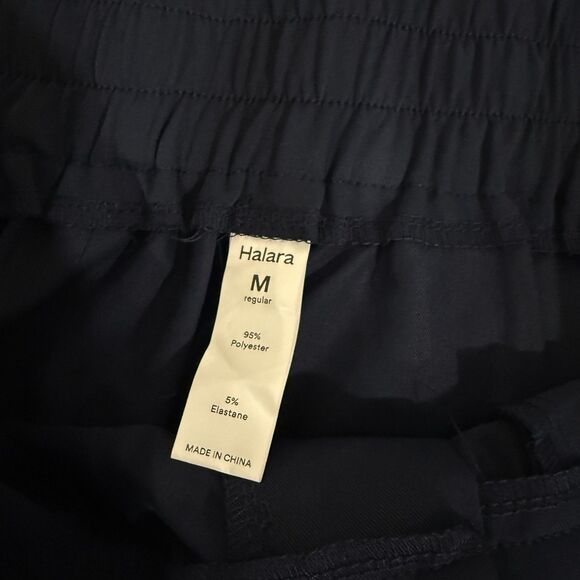 HALARA NWT High Waisted “Parisian Night” Navy Straight Leg Work Pant Size Medium - Picture 7 of 10